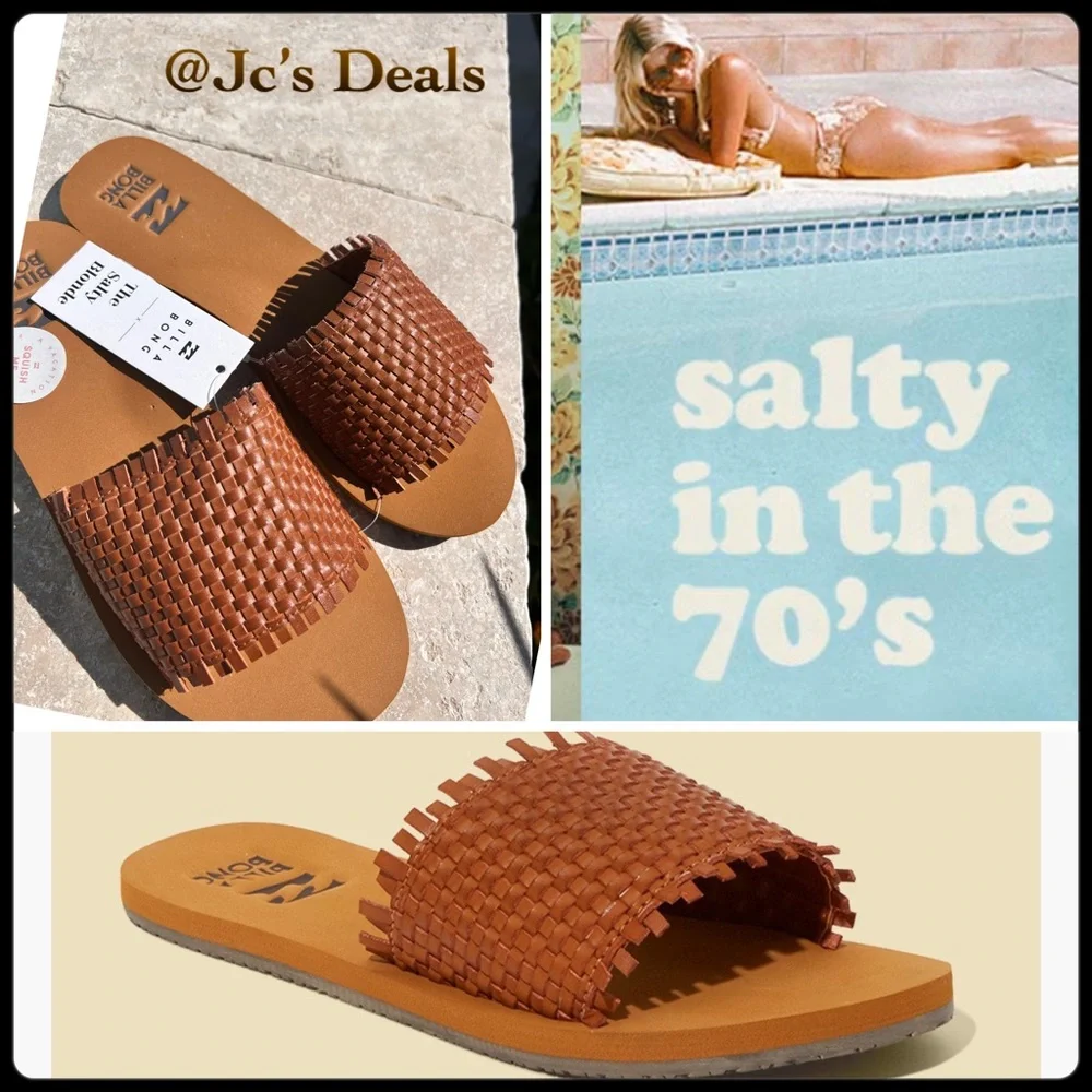 🔥 Billabong Salty Blonde Sunrise Breeze Sandal 🔥 - Picture 1 of 6